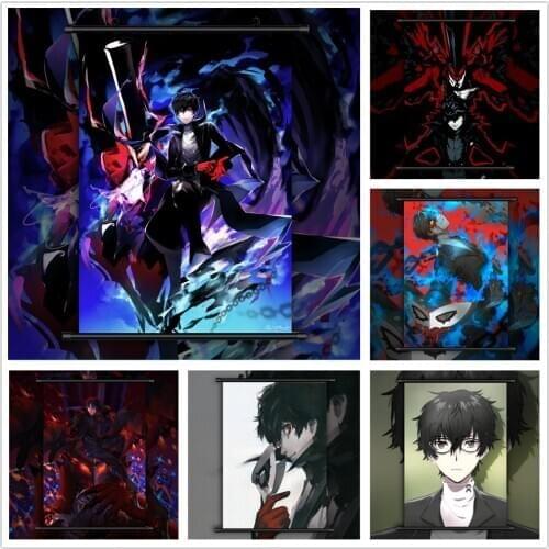 Shin Megami Tensei Persona 5 Joker Akira Kurusu Anime manga wall Poster Scroll