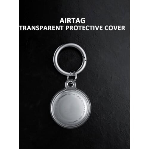Silicone Protector Cover Keychain For AirTags Shockproof Anti-scratch Anti-fall Protective Case Key Holder Air Tags Shell Case