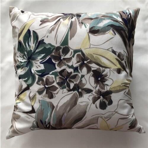 Super Soft Digital Printing Square Velvet Throw Lily Cushion Case Pillowcase
