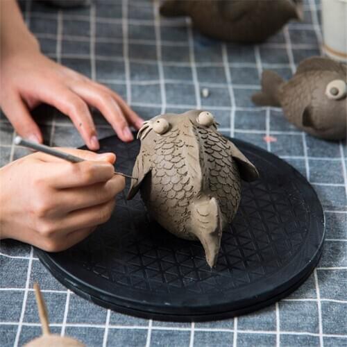 30cm Rotating Swivel Pottery Wheel Heavy Duty 360 Degree Rotate Turntable Lazy Susan Turnplate for Clay Craft Monitor TV Tool