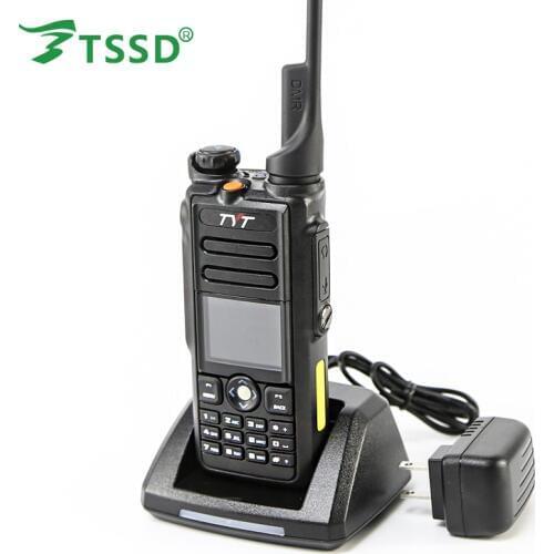 TYT MD-2017 Dual Band Tier I & II DMR/Analog Radio 136-174MHz/400-480MHz 3000 Channels Color Display with Programming Cable