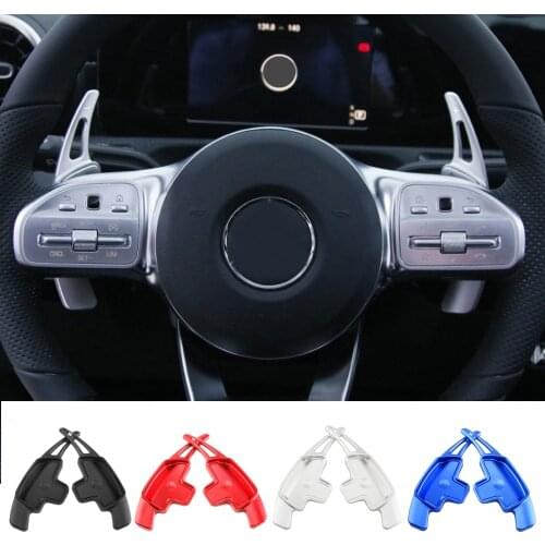 2PCS Steering Wheel Paddle Auto Replacement Extension Shift Cover For Mercedes Benz A B C E GLE Class W176 W205 W246 C117 W218