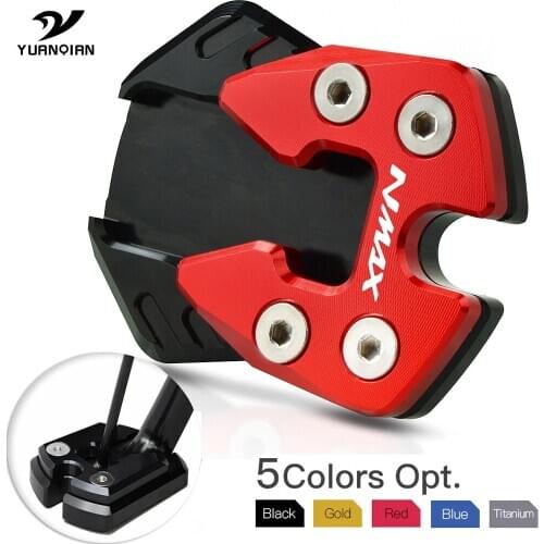 For YAMAHA N-MAX NMAX 155 125 Motorcycle Side Stand Kickstand Enlarge Extension Pad Motorbike Side Stand Pad Plate NMAX125 155