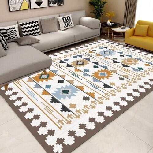 Retro Vintage Carpet Persian Carpet Living Room Bedroom Mat Anti-slip Area Carpet Absorbent Boho Carpet