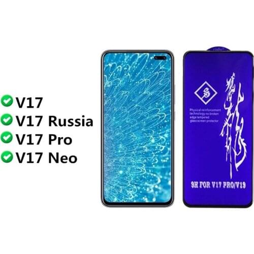 Rinbo Tempered Glass For Vivo V17 Neo Glass Full Cover Glue Screen Protector For Vivo V17 Pro Phone Glass For Vivo V17 Neo 6.38"