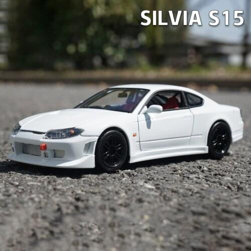 1:24 Nissan Silvia S15 Supercar Alloy Car Model Diecasts & Toy Vehicles Collect Car Toy Boy Birthday gifts