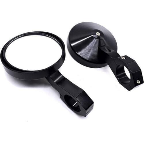 1.75" 2" Motorcycle rearview mirror aluminum CNC handlebar cap motocross handle bar grips ends for UTV Sideview Heavy Mirrors