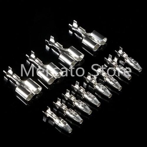 10/20/50sets 4.0 bullet terminal car electrical wire connector diameter 4mm Male + Female 1 : 2 Transparent sheath