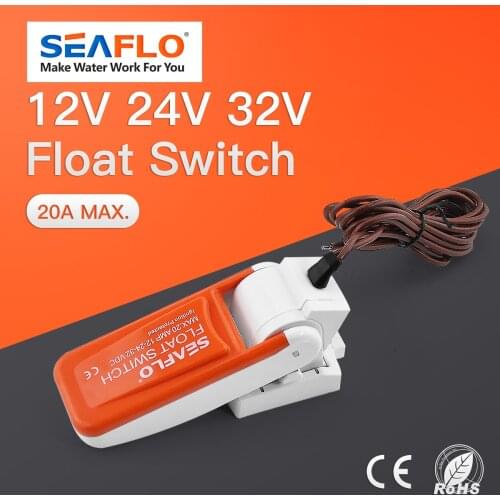 12v 24v 32v Automatic Bilge Pump Float Switch Bilge Switches Flow for boat accessories marine submersible boat water pump SEAFLO