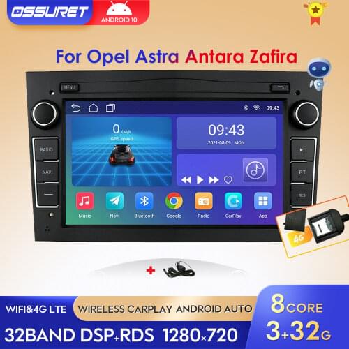 2G 64G Android 10 2 DIN CAR GPS for opel Vauxhall Astra H G J Vectra Antara Zafira Corsa Vivaro Meriva Veda NO DVD PLAYER