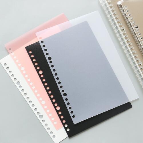 A5/B5 20/26 Hole Binder Circle PP Matte Loose-leaf Cover Index Divider Separator Notebook Accessory Stationery Helpful