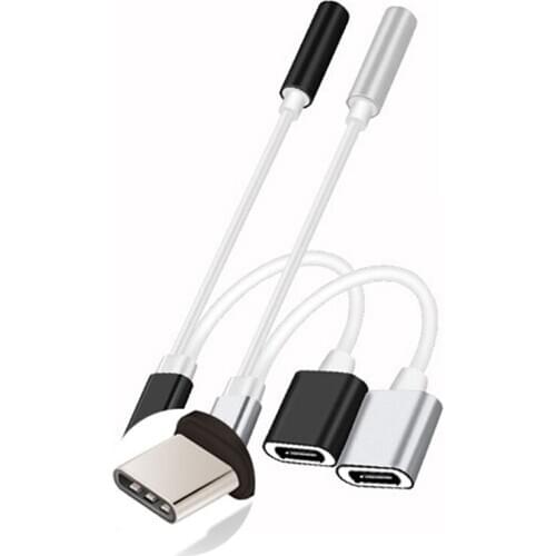 Type C To 3.5mm Earphone Adapter USB 3.1 Type-C USB-C Male AUX Audio Jack Cable Converter Headphone Conversion Plug