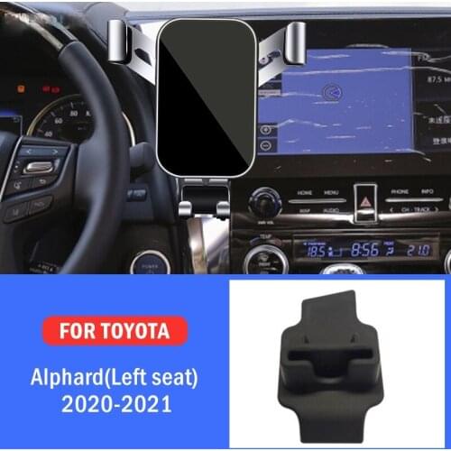 Car Mobile Phone Holder Special Mounts Stand GPS Navigation Bracket For Toyota Alphard Left Hand Drive 2020-2021 Car Accessories