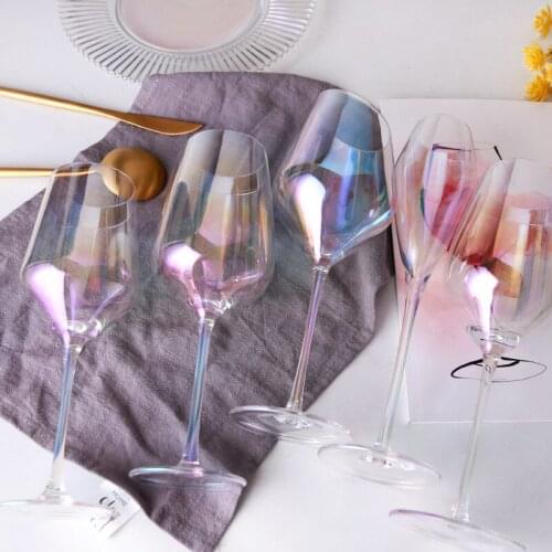 Wine glass CUP Crystal glass Rainbow goblet Rainbow champagne glass Super dazzling red wine glass