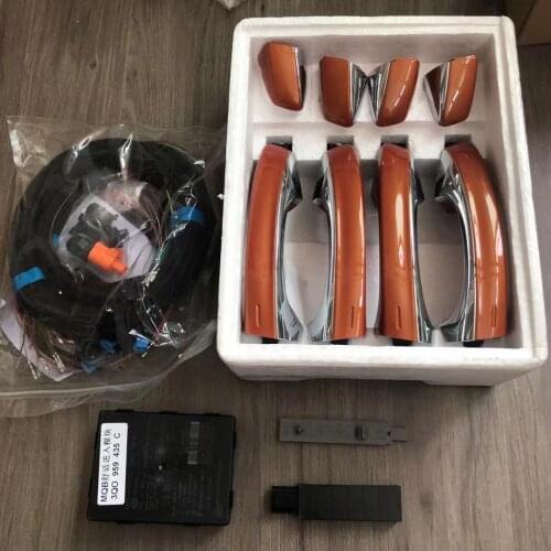 For VW Golf 7.5 Skoda Superb Kodiaq upgrade with light kessy door handle/set