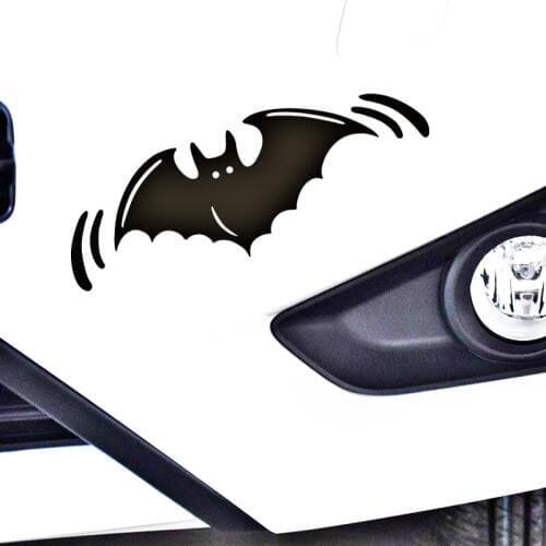 Etie Car-styling Halloween Spoof Bat Demon Reflective Car Sticker Decal Accessories for Motorcycle Volkswagen Polo Golf Skoda
