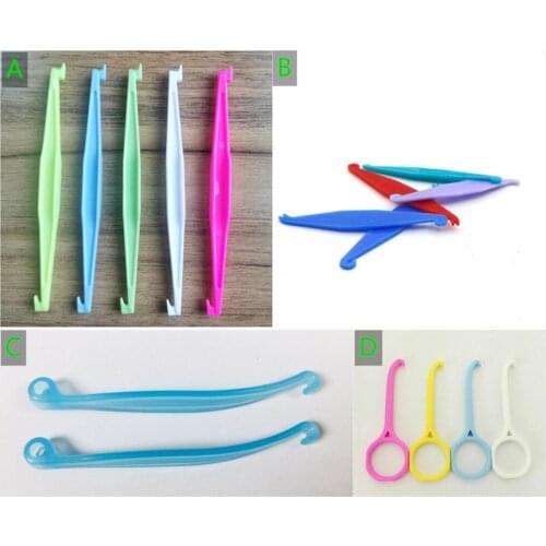 50Pis Dental Aligner Retainer Retriever Romover Take Off Clear Invisable Brace Elastics Bands Elastics Wearing Orthodontic