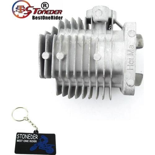 STONEDER Minimoto 44mm Cylinder Head For 2 Stroke 49cc Engine Parts Chinese Pocket Dirt Bike Mini Kids ATV Quad Baby Crosser