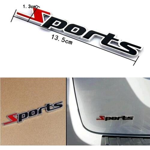 2020 hot 3D metal car styling sports stickers for nissan x-trail solaris Skoda Rapid toyota rav4 kia k2 vw passat b6 lada