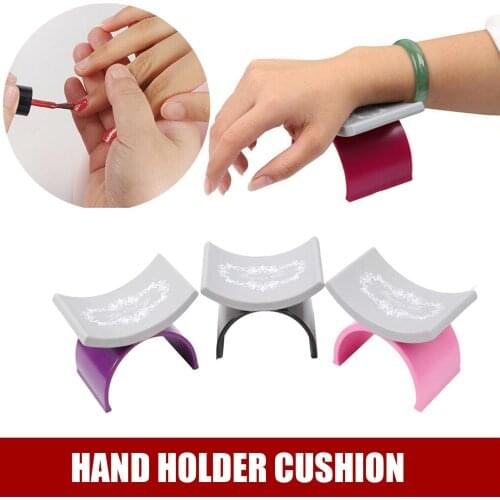 Manicure Tool Silicone Nail Arm Rest Nail Art Pillow Washable Hand Holder U Shape Cushion Hand Palm Rest