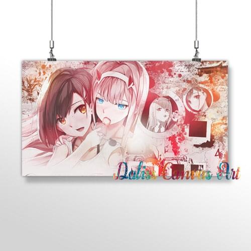 Anime Darling In The Franxx 02 Poster Pictures Home Decoration Paintings Canvas HD Prints Wall Art Modular Living Room Framed