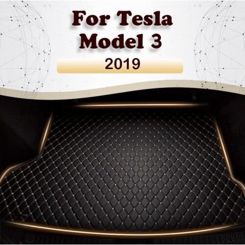 Car trunk mat for Tesla Model 3 2019 Cargo Liner Carpet Interior Parts Accessories Cover