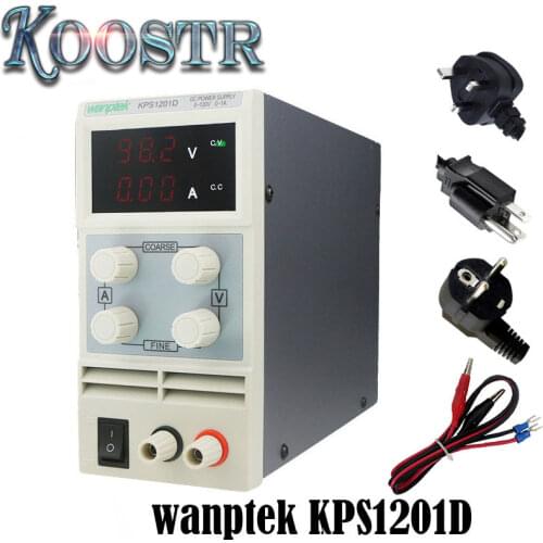 KPS1201D Adjustable High precision double LED display switch DC Power Supply protection function 120V1A 110V/220V 0.1V/0.01A EU