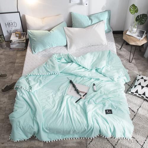 Summer Cool Air Conditioning Quilt Home Bedding Blanket Newborn Kids Sleeper Comforter Queen King Size