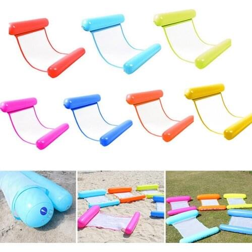 Summer Inflatable Foldable Floating Row Swimming Pool Water Hammock Air Mattresses Bed Beach Pool Toy Water Lounge Chair#001