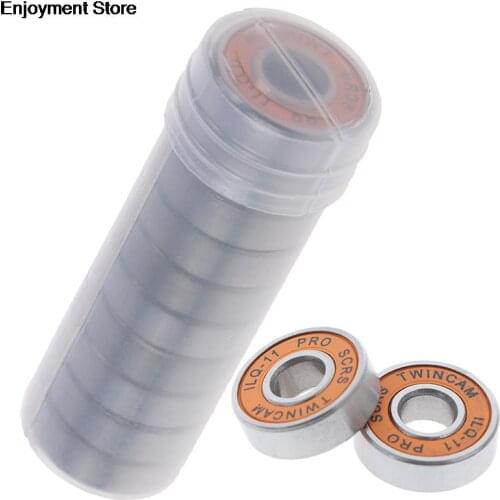Hot! 10Pcs ILQ-11 Skate Scooter No Noise Oil Lubricated Smooth Skate Scooter Bearing Longboard Speed Inline Skate Wheel Bearing