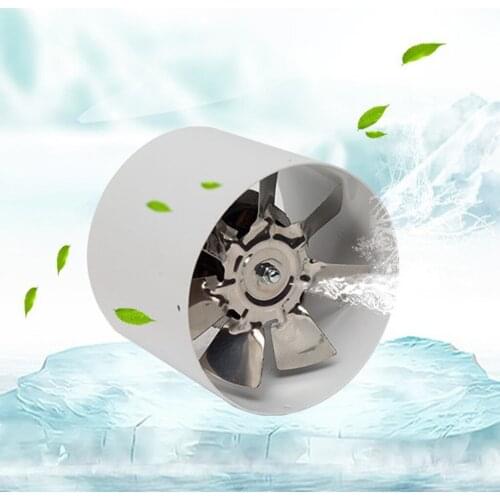 Metal Inline Duct Fan Booster Exhaust Blower Air Cooling Filter Vent 220V 25W 30-35dB