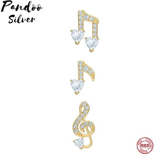 Fashion Charm Sterling Silver Original 1:1 Copy, Beautiful Notes Gorgeous Chic Combination Earrings Women Luxury Jewelry Gifts