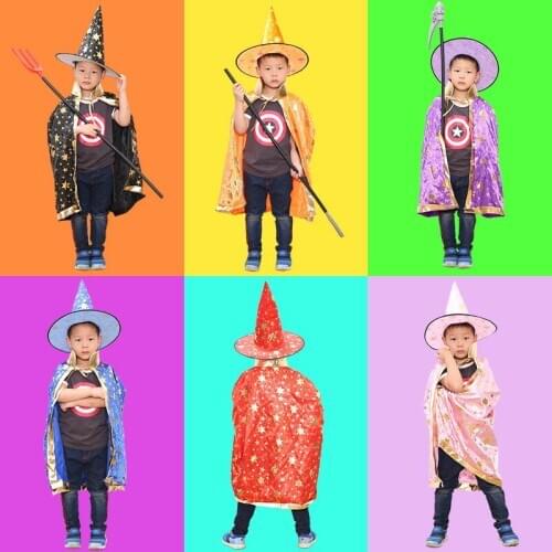Halloween cloak children costume cape party Robe Cloak Cosplay Clothes Costumes Kids decoration Halloween Event Party Decor