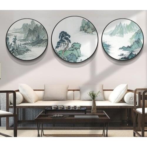 Traditional Chinese Style Nature Landscape Mountain Wall Art Picture Poster Print For Living Room Home Canvas Painting Decoratio