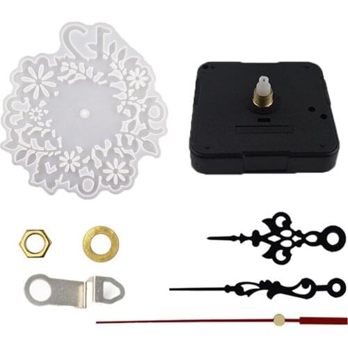 2021 New Silicone Mould Dried Flower Resin Decorative DIY Flower clock Type epoxy resin molds for jewelry trendy