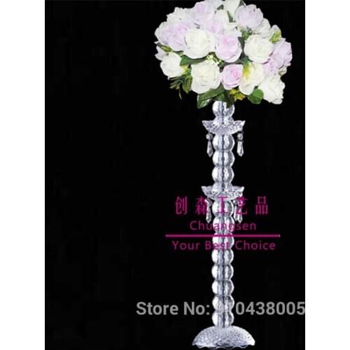 New style crystal clear centerpiece wedding flower holder acrylic flower stand fer for table,christmad deco stand party favor