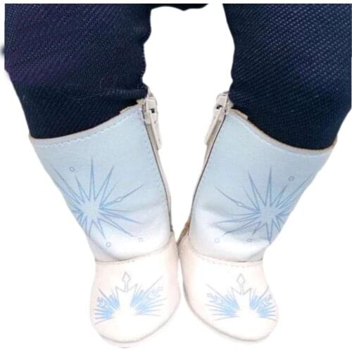 Baby New Born Doll Elsa Boots Doll Shoes Sneackers Fit for 18 Inch Girl Doll Shoes Anna Boots Toy Shoes