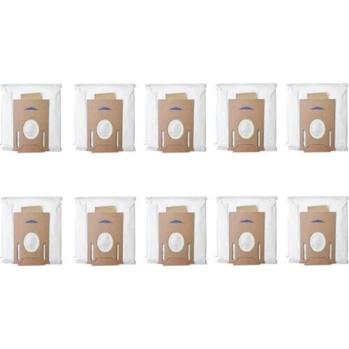10 Pcs Leakproof Dust Bag for ECOVACS DEEBOT OZMO T8/T8AIVI Robot Vacuum Cleaner Replacement Accessories Parts Kits