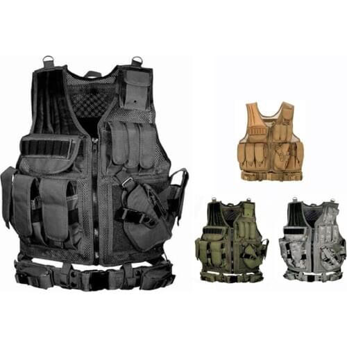 Adjustable Army Tactical Training Combat Vest Outdoor Hunting Wargame Paintball Protective Military Waistcoat Airsoft Molle Vest