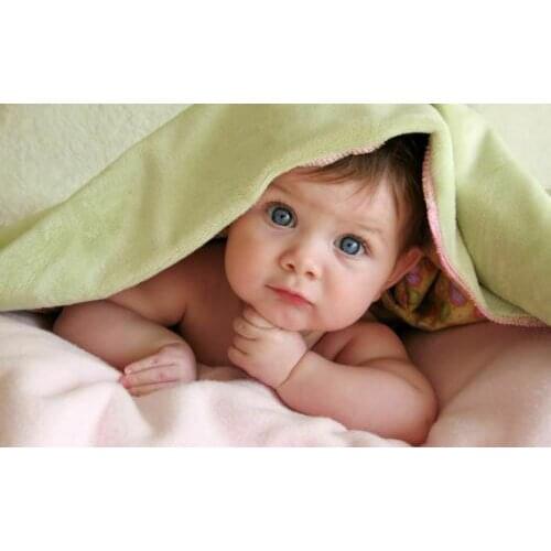 W005 Baby Cute For Mama Boys Lovely Human Silk Fabric Wall Poster Art Decor Sticker Bright