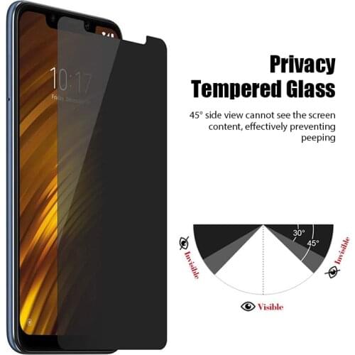 Phone Privacy Protective Glass on Redmi 9 9A 9C 9 Prime 10X 5G Anti Spy Screen Protector for Xiaomi Redmi Note 9 Pro Max 9S 9H