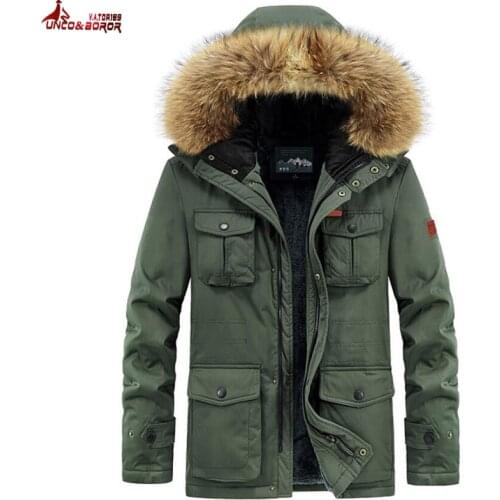 Plus Size 6XL 7XL 8XL Winter Jacket Men Cotton-padded Parkas Coats Male Multi-Pocket Streetwear Casual Workout Snow Overcoats