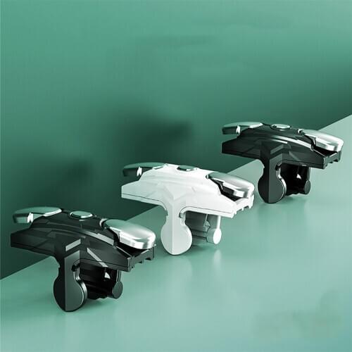 1 Pair Game Trigger Fire Button Aim Key For PUBG Mobile Games High Sensitive Shooting Controller for 6.5-10.5mm Thickness Phones