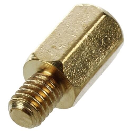 50 Pcs PC PCB Motherboard Brass Standoff Hexagonal Spacer M3 7+4mm