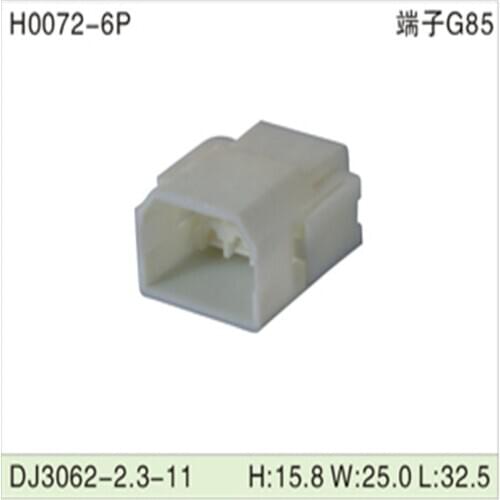 Free shipping 500pcsDJ3062-2.3-11 6Pin 2.3mm AMP Car Electrical Wire Connectors for VW,BMW,Audi,Toyota,NISSAN AND other