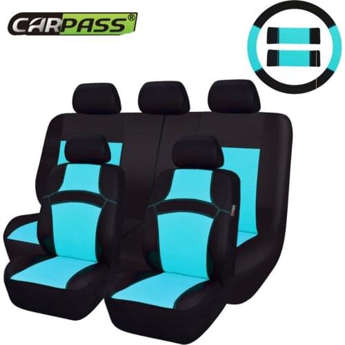 Cute Fashion Automobile Seat Covers Universal Fit Car Styling 7 Colors Mesh Cloth Seat Covers For Mini Fiat Volvo