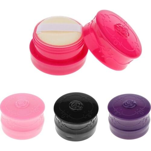 Travel Empty Makeup Loose Powder Container Case with Puff Sifter