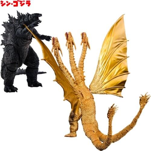 GodAzillas Movie Monster series anime figures King Ghidorah 30CM GodAzillas 16cm Toy Handmade Can be collected
