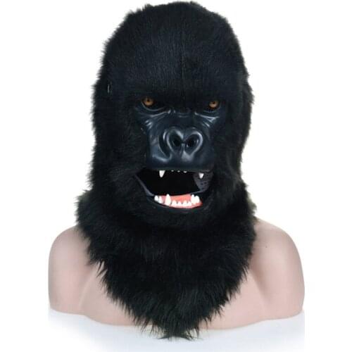 Hot Custom Fashion New Orangutan Head Set Animal Mask Cos Adult Mask Photo Party Equipment