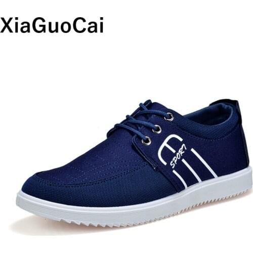 Casual Shoes Men Spring Autumn Canvas Footwear Lace Up Breathable Man Boat Shoes Sneakers Lightweight Leisure Flats Big Size